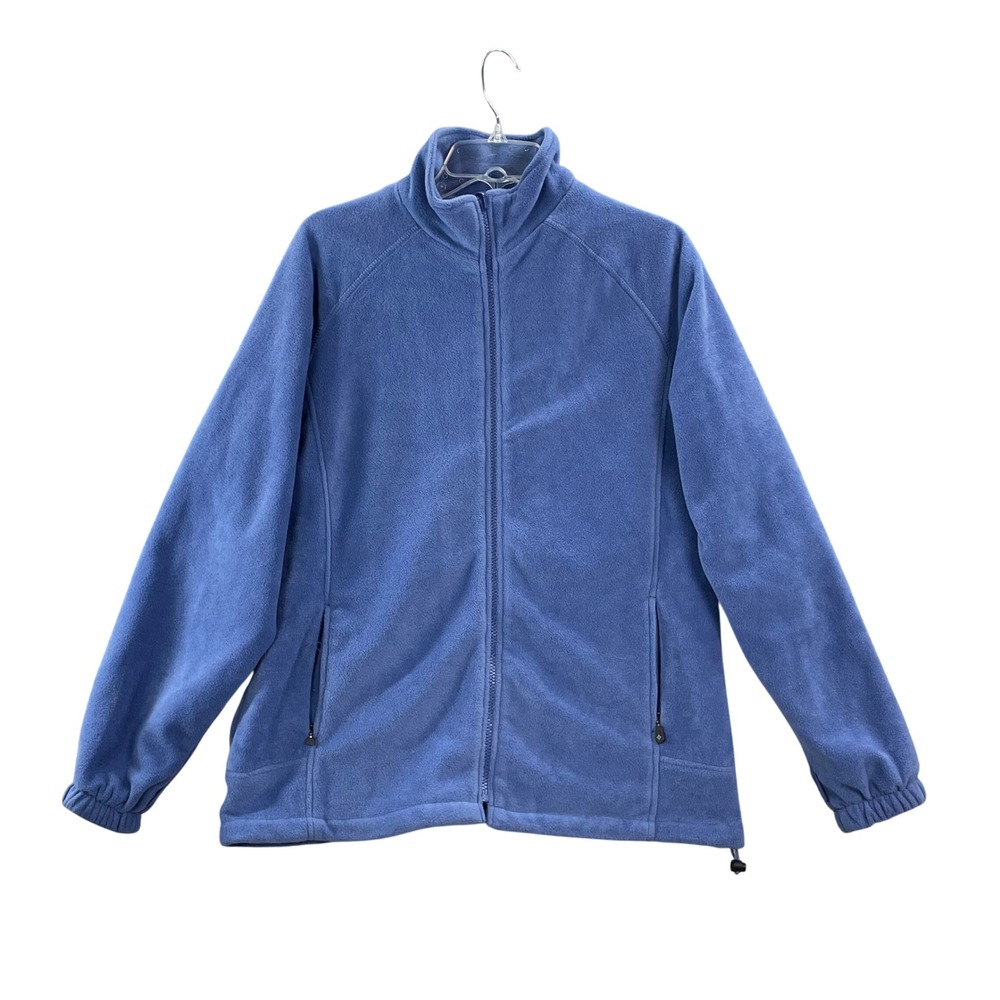 North End Fleece‎ Jacket Womens Large Blue Full Zip All Climate Wear Lined L